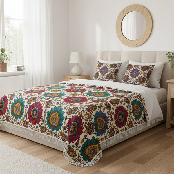 Suzani Bedspread Mockup